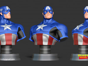 captain america Modelo de impresión 3D