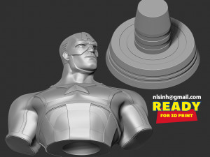 captain america Modelo de impresión 3D