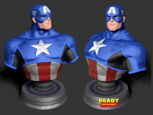 captain america Modelo de impresión 3D