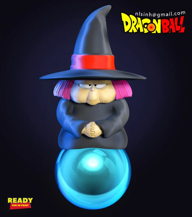baba - dragon ball fanart 3D Print Model .c4d .max .obj .3ds .fbx .stl .blend