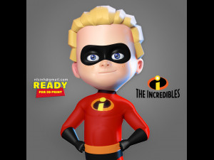 dash parr - incredibles fanart 3Dプリントモデル