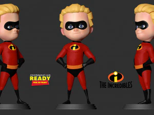 dash parr - incredibles fanart 3D Print Model