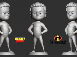 dash parr - incredibles fanart 3D Print Model