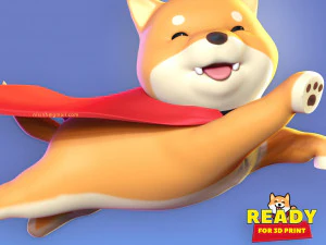 super shiba 3D Print Model