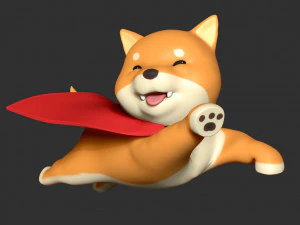 super shiba 3D Print Model