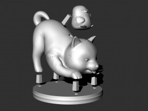 shiba inu 3Dプリントモデル
