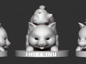 shiba inu 3Dプリントモデル
