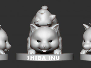 shiba inu 3D Print Model