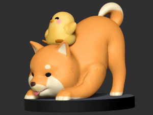 shiba inu 3D Print Model