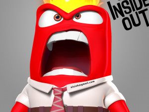 anger - inside out fan art 3Dプリントモデル