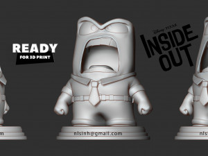 anger - inside out fan art 3D 프린트 모델