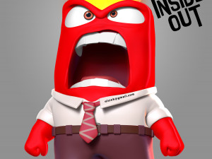 anger - inside out fan art 3D 프린트 모델