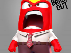 anger - inside out fan art 3D Print Model