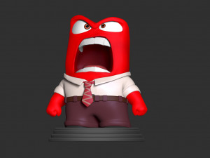 anger - inside out fan art 3D 프린트 모델