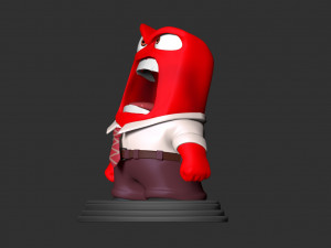 anger - inside out fan art 3D 프린트 모델