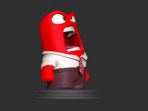 anger - inside out fan art 3D 프린트 모델