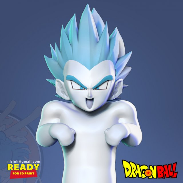 ghost gotenks - dragon ball fanart Modèles 3D en vedette .c4d .max .obj .3ds .fbx .stl .blend 