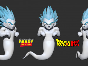 ghost gotenks - dragon ball fanart Modèles 3D en vedette
