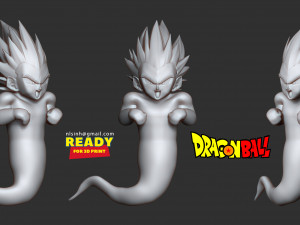 ghost gotenks - dragon ball fanart Modèles 3D en vedette