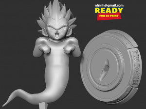 ghost gotenks - dragon ball fanart Modèles 3D en vedette