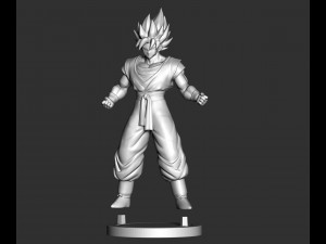 super saiyan goku 3D Print Model