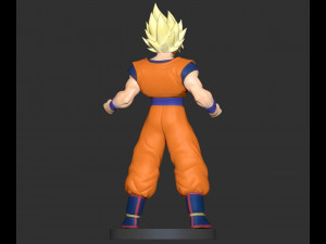 super saiyan goku 3D Print Model