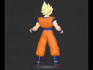 super saiyan goku 3D Print Model