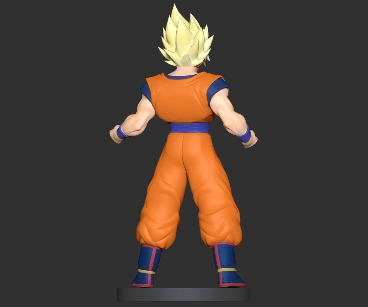Super Saiyan Goku Free 3D Model in Man 3DExport