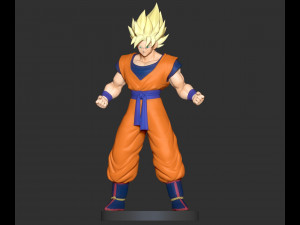 super saiyan goku 3D Print Model