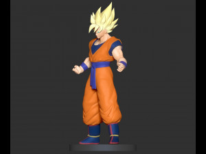 super saiyan goku 3D Print Model