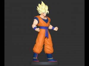 super saiyan goku 3D Print Model