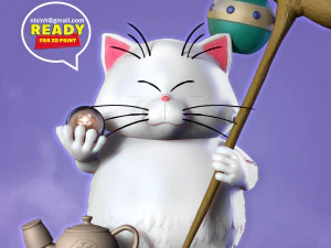 Korin &ndash; Dragonball-Fanart 3D Druckmodell