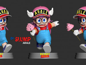 arale - dr slump fanart 3Dプリントモデル