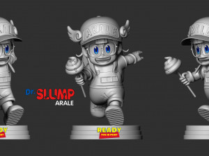 arale - dr slump fanart 3Dプリントモデル