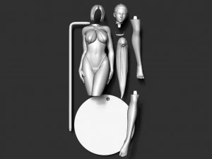mai in bikini 3D Print Model