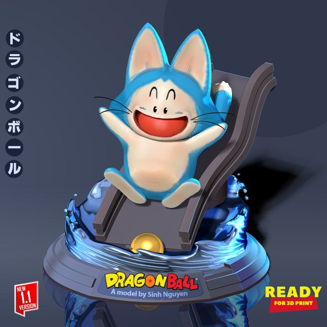 Puar - Dragon Ball Fanart Modelo de Impressão 3D .c4d .max .obj .3ds .fbx .stl .blend