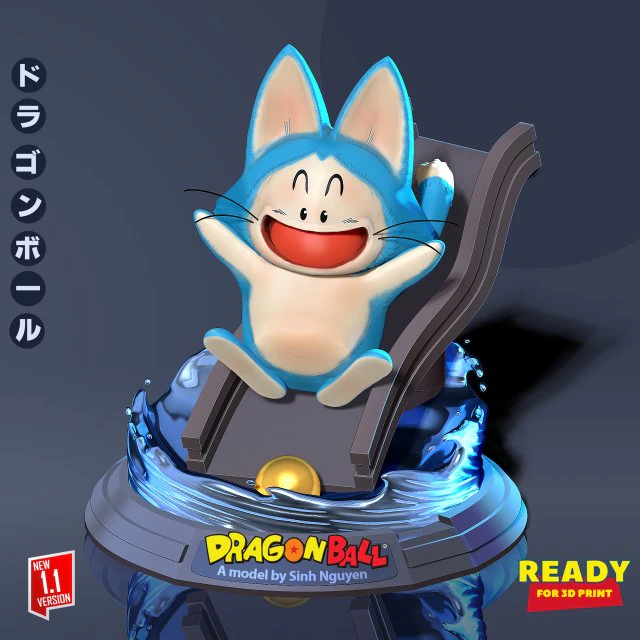 Puar - Dragon Ball Fanart 3D Print Model .c4d .max .obj .3ds .fbx .stl .blend