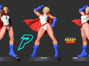 power girl 3D Print Model