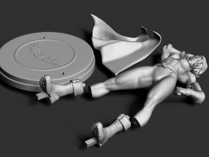 power girl Modelo de Impressão 3D