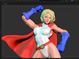 power girl Modelo de Impressão 3D