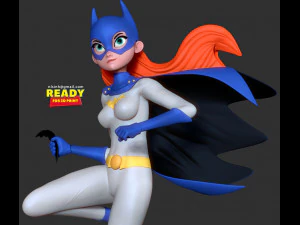 batgirl stylized 3D Print Model