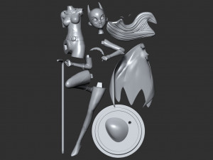 batgirl stylized 3D प्रिंट मॉडल