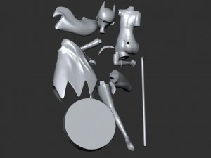 batgirl stylized 3D Print Model