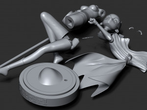 batgirl stylized 3D प्रिंट मॉडल