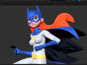 batgirl stylized 3D Print Model