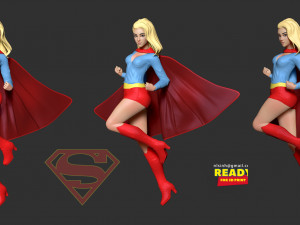 supergirl fanart 3D Print Model