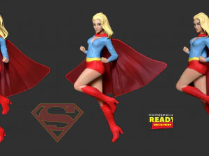 supergirl fanart 3D Print Model
