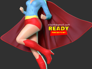 supergirl fanart 3D Print Model