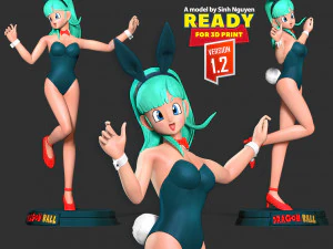 Bulma - Dragon Ball Fanart 3D Print Model