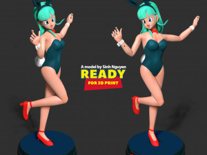 Bulma - Dragon Ball Fanart Model Cetak 3D